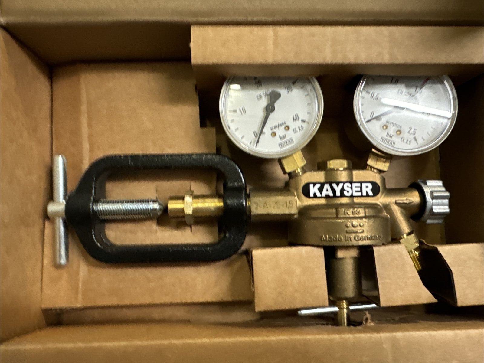 Kayser K98 pressure reducer for acetylene KAYSER NEW original packaging