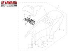 PIASTRA PIASTRINA SOTTO CUSCINO SELLA SELLINO X YAMAHA TMAX T-MAX 500 2008>2011