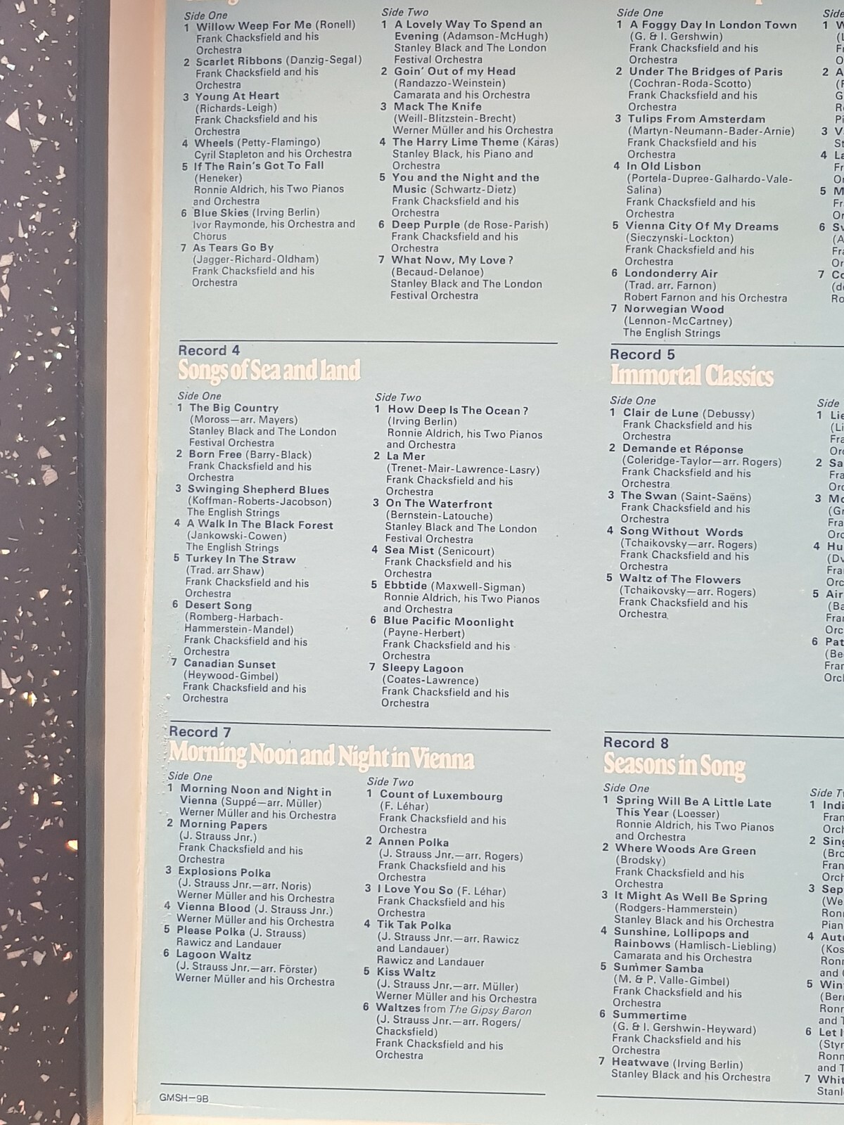 MUSIC FOR THE STARLIGHT HOURS 10 LP BOX GMSH 9B eBay