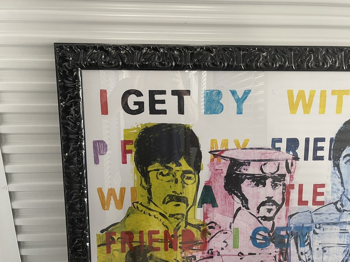 The Beatles 2 By Robert Robinson - RFA Decor Large Framed Print