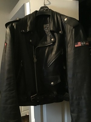 rolling stones leather jacket