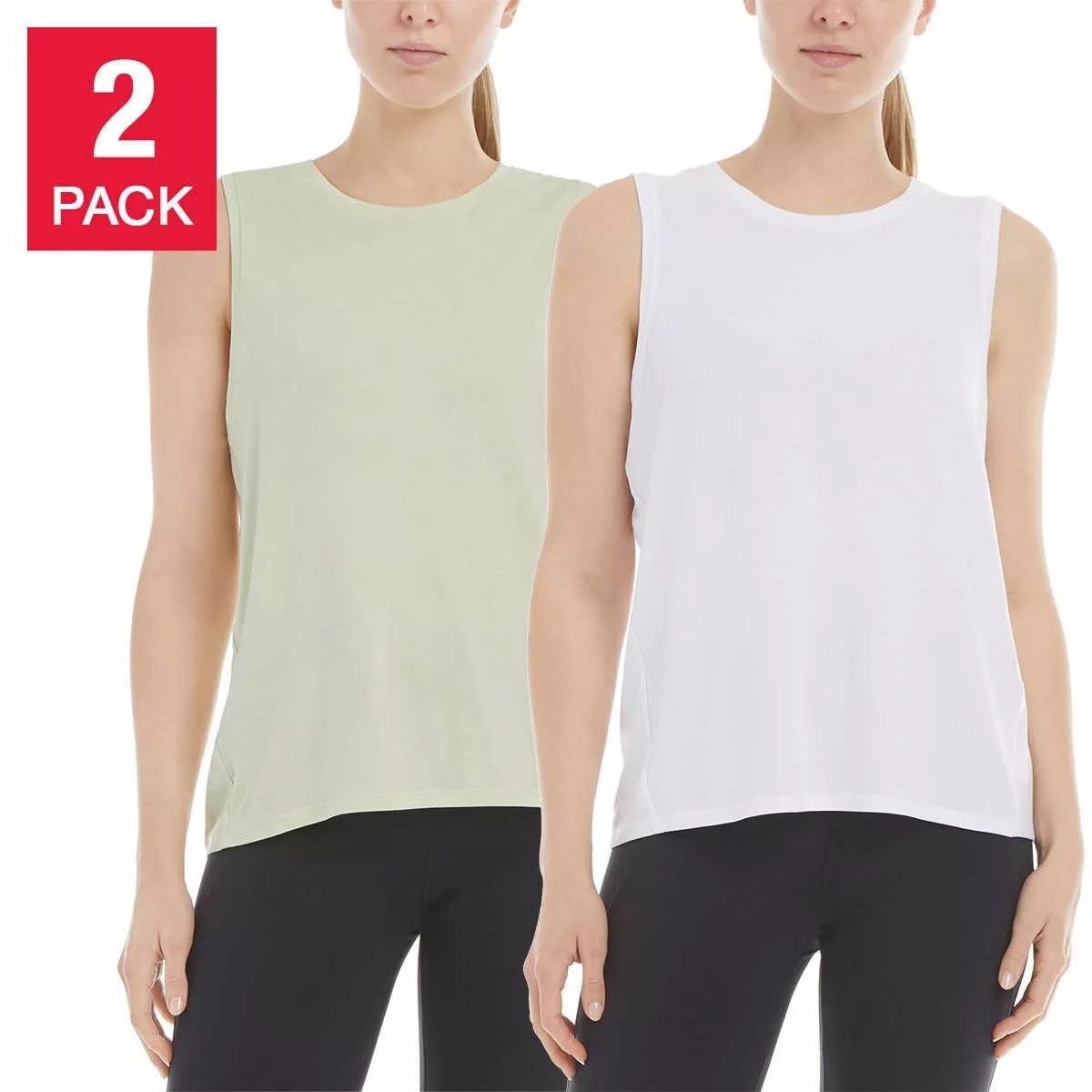 2-pack Tank Tops - White - Ladies