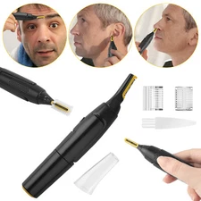 Electric Nose Ear Hair Trimmer Facial Eyebrow Mustache Beard Shaver for Travel