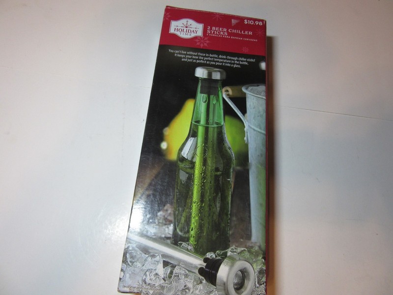 Lot Of (2) Holiday Time Beer Chiller Sticks - Reusable NEW IN BOX