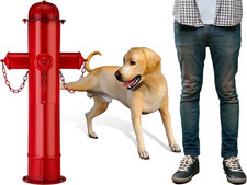 Fire Hydrant for Dogs to Pee On, 31.5 Inches Red Puppy Pee Training Tool, Large