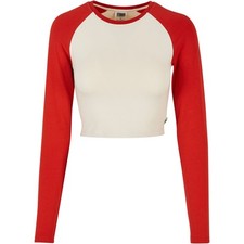 Urban Classics Ladies - Organic Retro Baseball Longsleeve