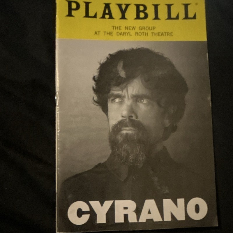 Cyrano Off-Broadway Playbill (Oct 2019) Peter Dinklage Jasmine Cephas Jones
