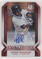 2013 Elite Extra Edition Aspirations Die-Cut Signatures Dixon Machado Auto 1u6