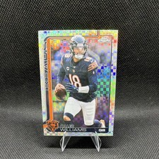 2025 Topps Chrome Rookie X-Fractor Caleb Williams Chicago Bears NFL Football