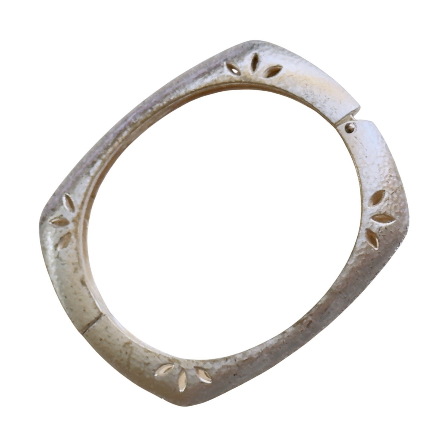 Brighton Second Nature Bangle hinged Bracelet Sil… - image 1