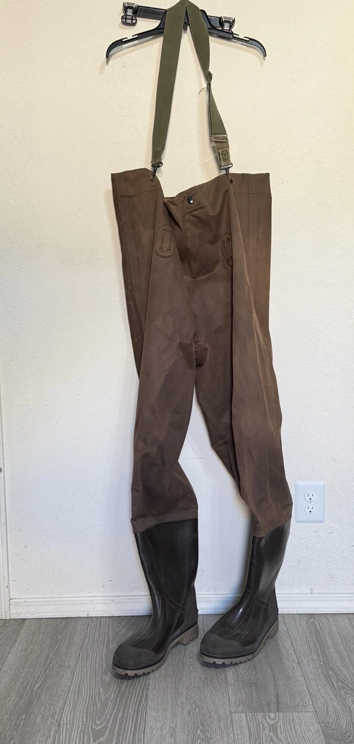 Red Ball Chest Waders Size 13 Vintage Fishing Muck boots