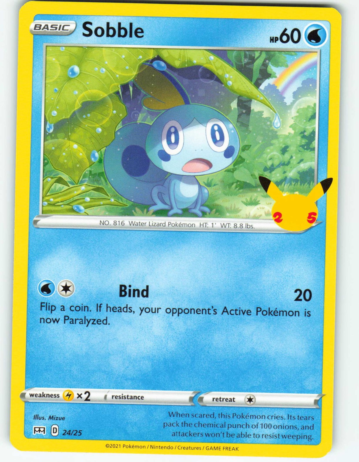 Sobble - 24/25 McDonald's Collection 2021 - Pokémon TCG - 2021