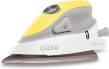 Oliso M2 PRO Mini Project Steam Iron Solemate YELLOW 1000W Ceramic Soleplate NEW