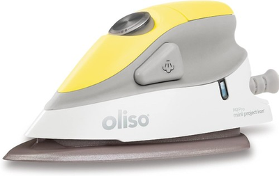 #ad Oliso M2 PRO Mini Project Steam Iron Solemate YELLOW 1000W Ceramic Soleplate NEW $42.95