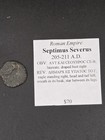 Roman Empire Septimius Severus AE Bronze Coin 205-211 AD Eagle Wreath Star — photo 2