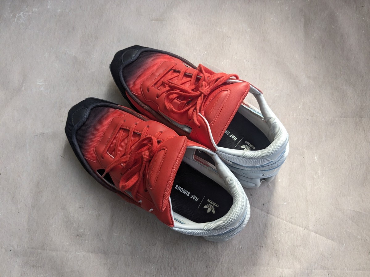 Adidas Raf Simons Ozweego Replicant Red Black Men 9 Sneakers Shoes