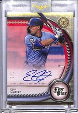 2024 Topps Five Star #FSA-EC Evan Carter NM-MT Auto 1/1 Rangers 
