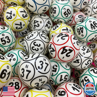 Mr Chips Professional Bingo Balls 12-Sided Coated Multi-Colored 1.5 38Mm Ping