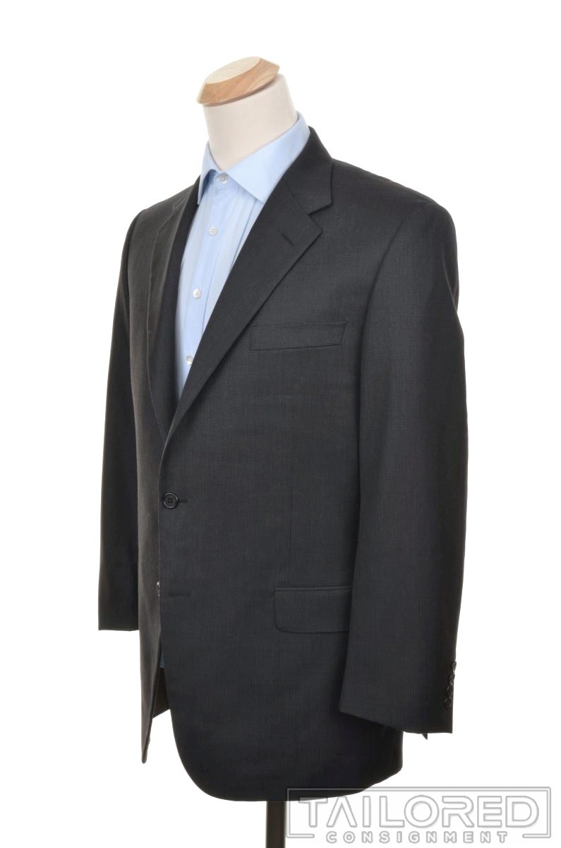 HICKORY FREEMAN Recent Solid Gray Tic 100% Wool J… - image 1