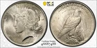1924 Peace Silver Dollar PCGS MS64 Bright Luster Gold Shield