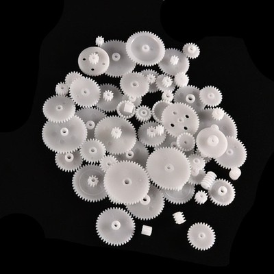 58PCS Gear Set for Motor Robotics Models Plastic Components for DIY Engineering