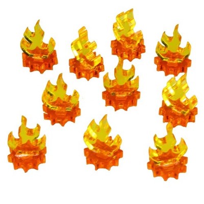 LITKO Flame Marker | Mini, Transparent Yellow Flames & Fluorescent Amber Base 