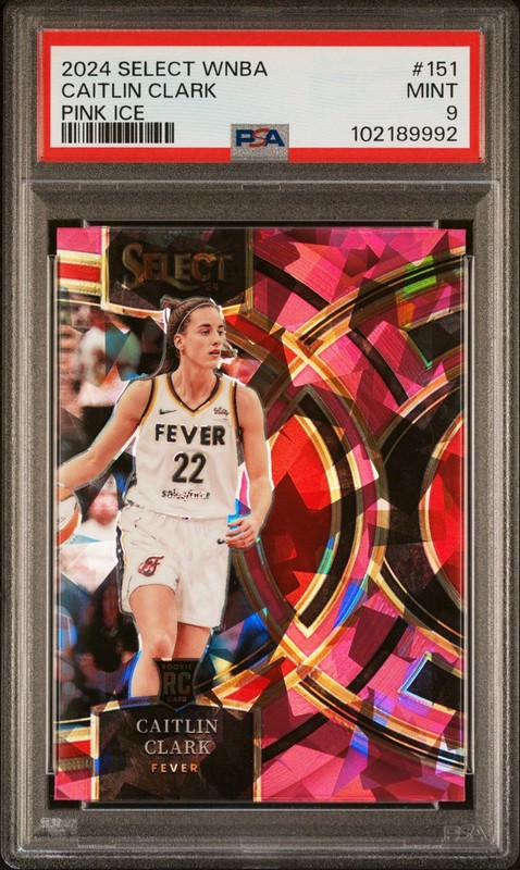 2024 Select WNBA Caitlin Clark PSA 9 # 151 Pink RC