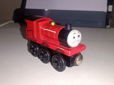 SUPER RARE THOMAS  FRIENDS WOODEN RAILWAY 2003 JAMES  FOR DISPLAY ONLY  VHTF GUC