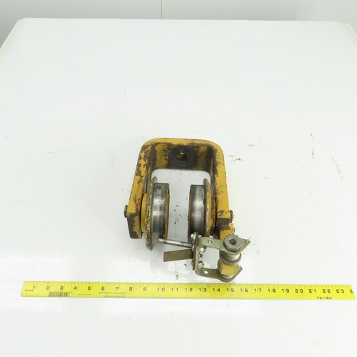 Unmarked Manual Push-Pull Hoist Trolley For 3-1/2" Beam