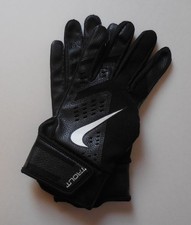 Nike Force Trout Edge Batting Gloves 2.0 Youth Black/Black/Silver Large