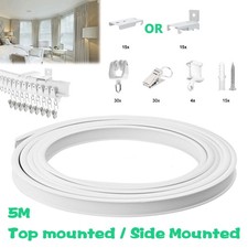 Ceiling Curtain Track Window Rod Rail System Flexible Divider Rv Privacy Curve