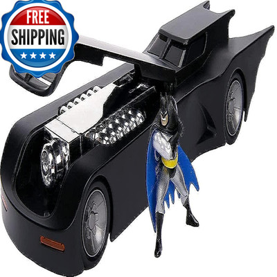 Jada Toys 124 Batman Animated Series Batmobile Die-Cast Car 2.75 Batman Figure