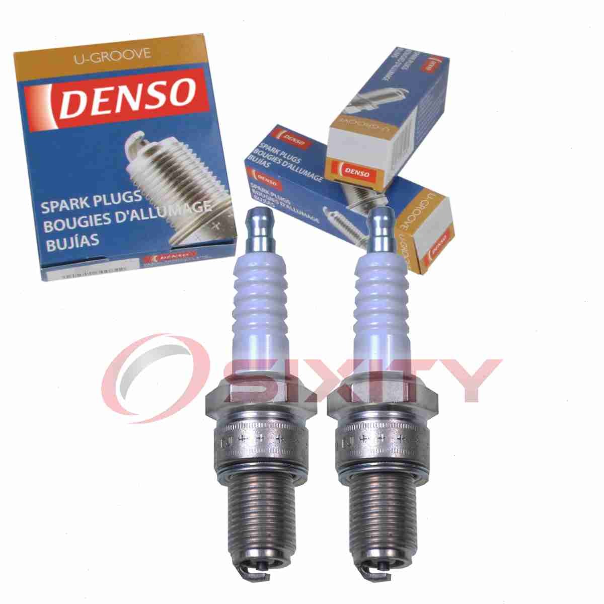 2 pc DENSO 4033 Standard U-Groove Spark Plugs for W24ESR-U 999 170 128 90 aw