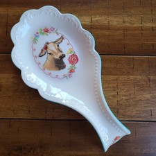 The Pioneer Woman Sweet Romance Cow Spoon Rest  Stoneware Farmhouse Decor