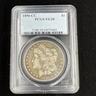 1890-CC Morgan Dollar PCGS VG10 Circulated Key Date $1 Silver