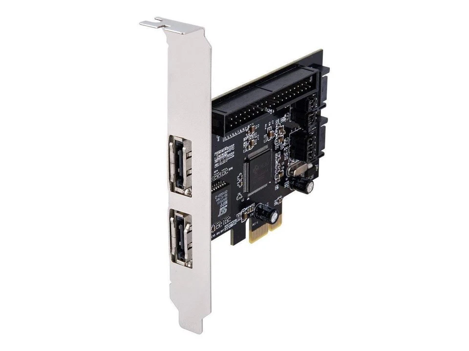 Scheda Controllore PCIE IDE (2 Porte) + SATA O eSATA (2 Porte) - Immagine 2 di 3