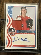 DENTON LORD 2025 USA STARS & STRIPES ROOKIE DUAL AUTO RPA JERSEY PATCH AUTOGRAPH