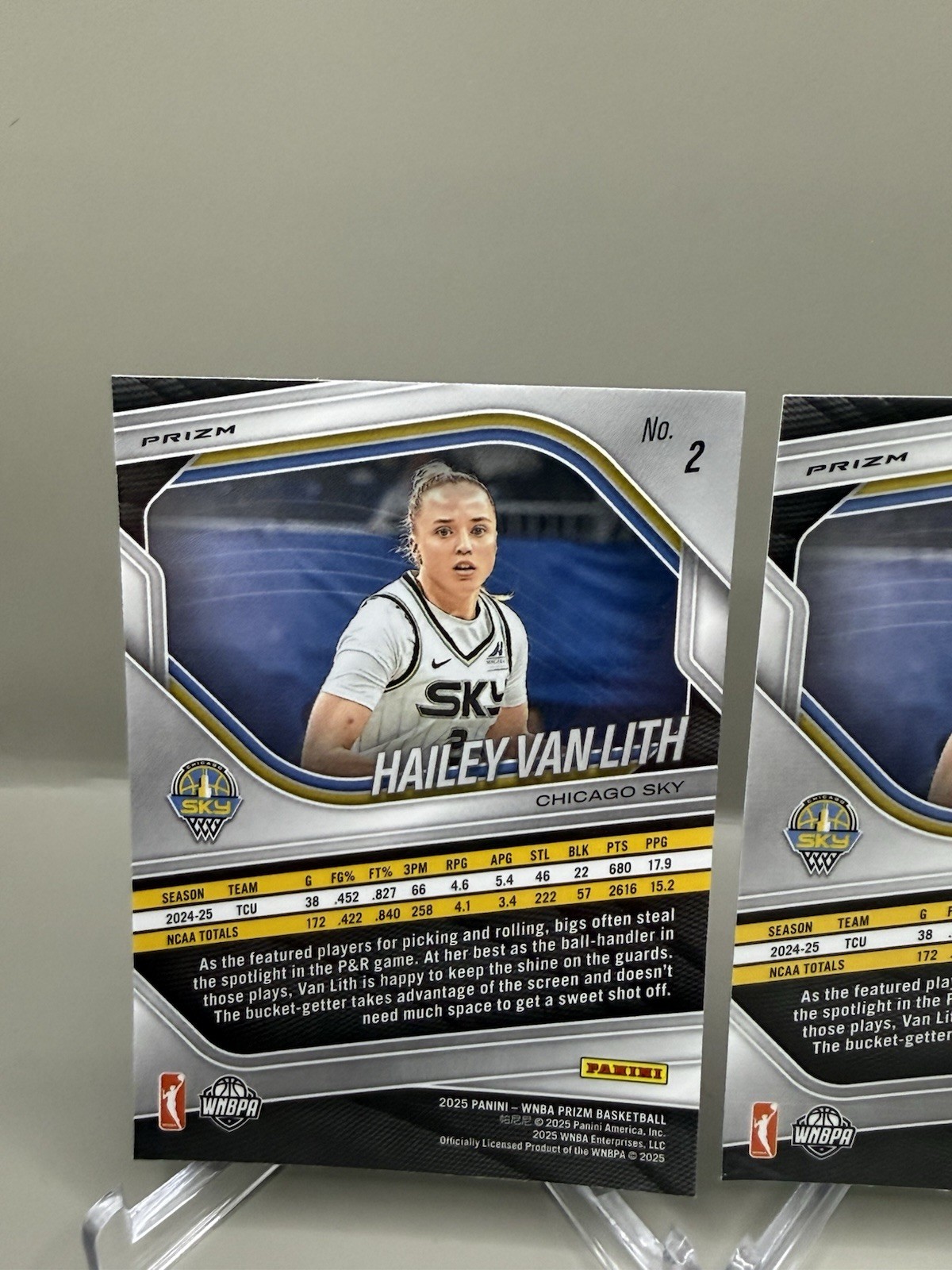2025 Panini Prizm WNBA - Hailey Van Lith Blue Velocity & Cracked Ice RC #2  🏀 thumbnail 6