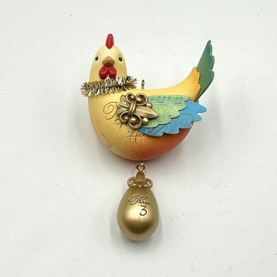 Hallmark Keepsake Three French Hens Ornament Twelve Days of Christmas w/ Box