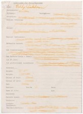 Bonaroo Bobby Winkelman Hand Filled Questionnaire 'Bravo' Magazine 1975