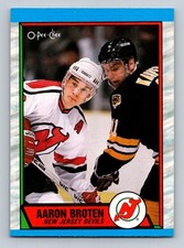 #180 Aaron Broten 1989-90 O-Pee-Chee New Jersey Devils