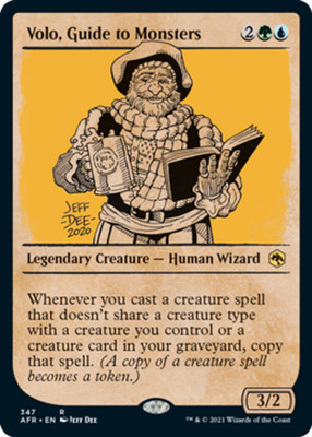 x1 Volo, Guide to Monsters - Foil - Showcase R MTG Adventures in the Forgotten R
