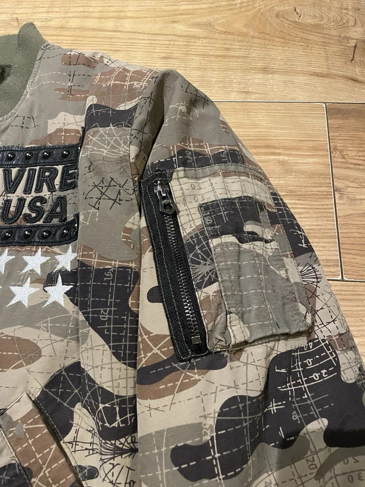 Avirex Flight Academy Bomber Jacket Size Large - Image 4 of 4