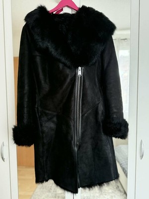 Infinity Leather Damenjacke Echtes Schaffell 100% Leder Retro Vintage Design.