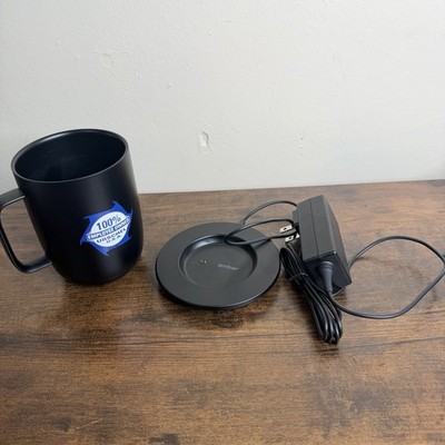 Ember 10 oz. Temperature Control Smart Mug - Black Heated Coaster