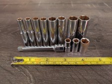 Vintage Craftsman 14 Drive Deep Socket Set Made In Usa Vintage Craftsman 14 Drive Deep Socket Set Made In Usa