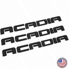 3pcs Gmc Acadia Front Door Or Rear Liftgate Nameplate Logo Emblem Gloss Black