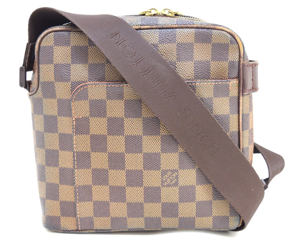 Auth Louis Vuitton Olav PM Crossbody Bag Damier Canvas N41442 LV 