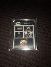 2020 Panini Playbook A.J. Dillon 6 Patch Rookie Signature Locker Room 56 / 99