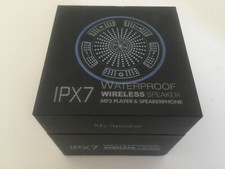 IPX7 Waterproof Bluetooth Speaker with Suction Cup, Sky Blue New